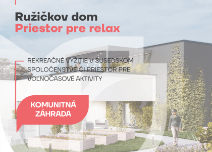 Komunitná záhrada, priestor pre relax