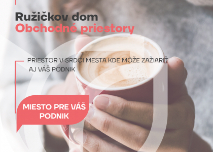 Ružičkov dom, váš podnik v srdci mesta